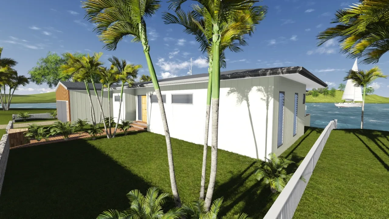 THE COVE — front facade with harbour views